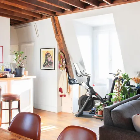 Apartment Charming 66 Sqm Attic Flat Paris
